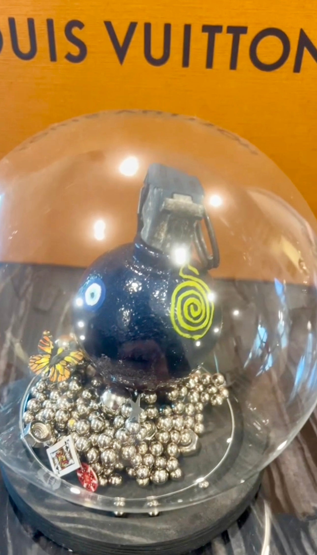 Wipe out Billionares: Blue 1. -Not a live grenade.